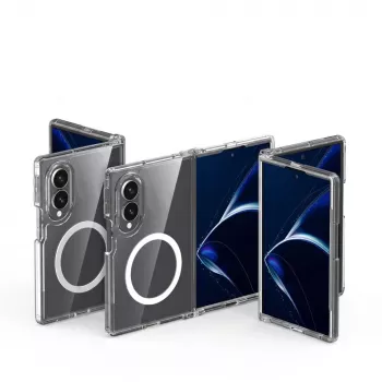 Pouzdro Tech-Protect Flexair Hybrid MagSafe pro Samsung Galaxy Z Fold 8 - transparentní