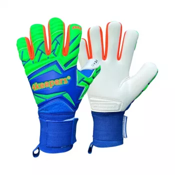 Brankářské rukavice 4Keepers Force V5.25 Twist HNC Junior modro-zelené velikost 5