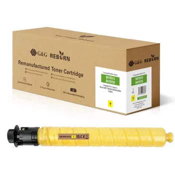 Kompatibilní tonerová kazeta G&G žlutá pro Ricoh 841818 - vysoká kapacita 18 000 stran GR-R841818