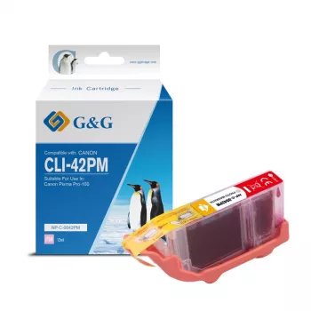Kompatibilní inkoustová kazeta G&G pro Canon CLI-42PM světle purpurová (10283)