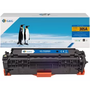 Kompatibilní tonerová kazeta G&G pro HP 305A/CE410A, černá, 2 200 stran 14394