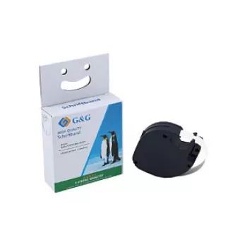 Kazeta s páskou na štítky G&G BM-D-G-91221 12 mm x 4 m bílá/černá pro DYMO