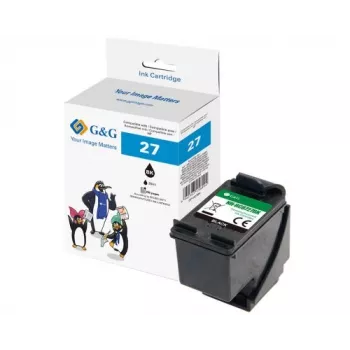 Černá inkoustová kazeta G&G kompatibilní GP-H27BK pro HP 27 (C8727A)