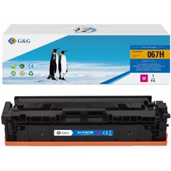 G&G XL tonerová kazeta kompatibilní s Canon 067H purpurová (21619)