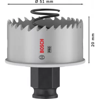 Děrovka Bosch Progressor pro dřevo a kov 51 mm cobalt 2608594455