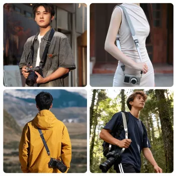 Popruh na krk/rameno ULANZI CSS1 Anti-Tangle U-Snap pro DSLR a bezzrcadlovky, nosnost 60 kg, černý
