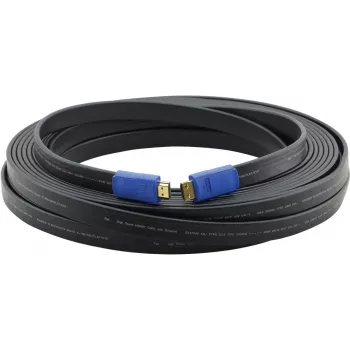 Plochý vysokorychlostní HDMI kabel s Ethernetem Kramer C-HM/HM/FLAT/ETH-6, 1,8 m, černý 97-01014006