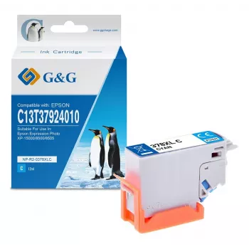 G&G XL žlutá inkoustová kazeta kompatibilní s Epson 378XL (C13T37944010) – vysoká výtěžnost 830 stran 15182