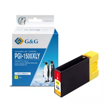 G&G kompatibilní Canon PGI-1500XLY inkoustová kazeta s vysokou výtěžností žlutá