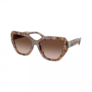 Dámské hranaté acetátové sluneční brýle Tory Burch TY7194U197513, tmavá havana/hnědý gradient, 55-17-140 mm