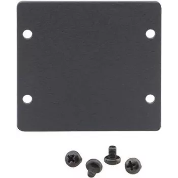 Černá čelní zaslepovací vložka Kramer W-2BLANK pro nástěnné desky (2 výřezy) 85-00705090