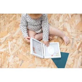 Sada pro otisk ručičky nebo nožičky Tiny Love Simple Frame, bílá