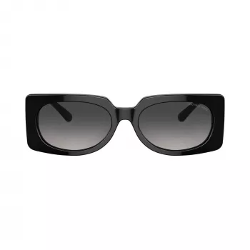 Michael Kors Women's Hvar Square Sunglasses, Dark Tortoise Frame, Grey Gradient Lenses, 56mm MK221530058G5
