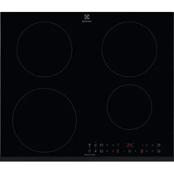 Electrolux CIR60433 Induction Hob, 4 Cooking Zones, Touch Control, Black Ceramic Glass