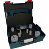 Bosch Progressor for Wood and Metal sada děrových pil, 7dílná, průměr 20-114 mm, upínání Power Change, HSS bimetal, s kufrem 2608594431