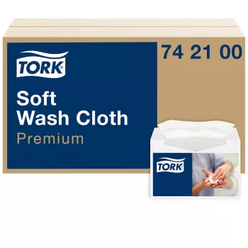 Tork Premium Soft mycí utěrky 1vrstvé bílé, 1080 utěrek (742100)