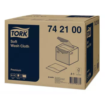 Tork Premium Soft mycí utěrky 1vrstvé bílé, 1080 utěrek (742100)