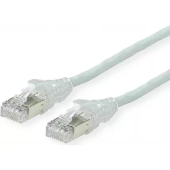 Měděný patch kabel DÄTWYLER Cat.5e S/UTP, PVC plášť, konektory AMP v2, černý, 1,0 m 21.15.7031