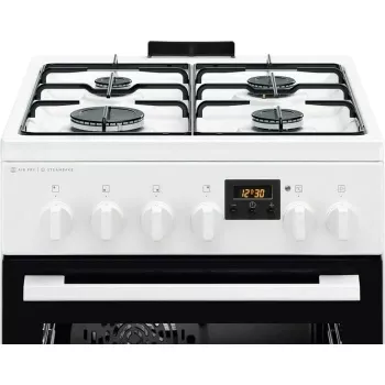 Electrolux LKK560232W Freestanding Gas Cooker with Electric Oven, 58 L, White