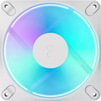 Fractal Design Dynamic 3-12 Reverse RGB White Case Fan, 120mm, PWM, ARGB, Reverse Blade FD-F-DR3-1205