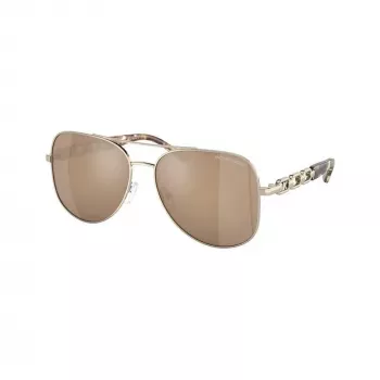 Michael Kors Women's Sunglasses MK11210147P58 (58/15/140 mm) Polarized Grey Lenses, Black Acetate Frame
