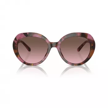 Michael Kors MK2214U39989T Women's Square Acetate Sunglasses, Dark Tortoise Frame, Brown Gradient Lenses, 56mm