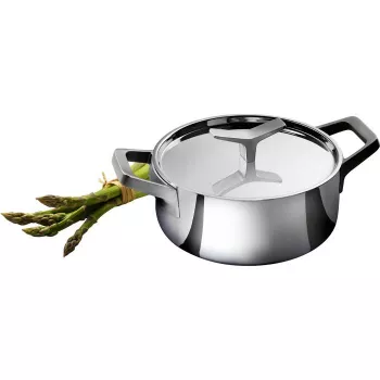 Electrolux E9KLSA11 Saucepan with Lid, 3 L, Round, Chrome
