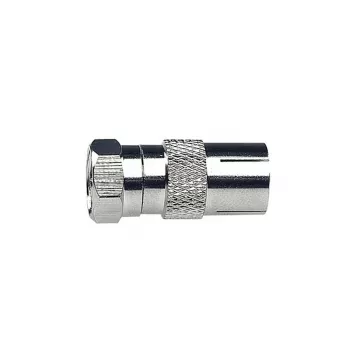 Adaptér AXING CFA100 IEC samice na F samec, 75 Ohm, CFA00100