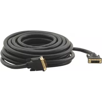 DVI-D Single Link kabel Kramer C-DM/DM/XL Series, DVI-D samec na DVI-D samec, 10,6 m, černý, s palcovými šrouby (94-0111035)