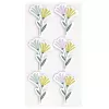 Papírové samolepky Artoz 3D květiny, 6 ks, samolepicí, různé květinové motivy pro tvoření, scrapbooking, výrobu přání, dekoraci, vícebarevné, matný povrch 185600-222