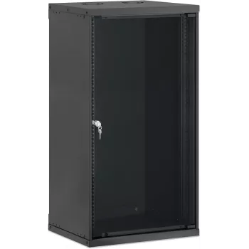 Nástěnná skříň 19 inch Intellinet Basic Line 20U hloubka 400 mm černá RAL 9005 716734
