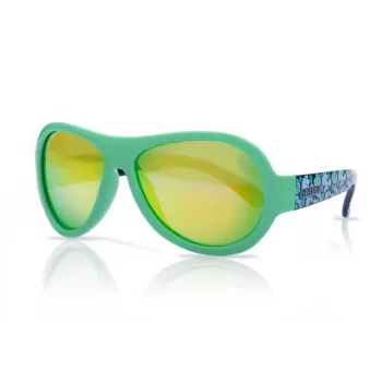 Dětské sluneční brýle SHADEZ SHZ 44 Designer Leaf Print zelené pro děti 3-7 let, UV400, nerozbitné