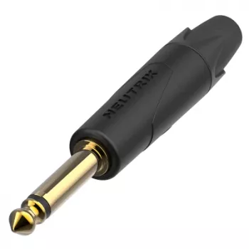 Profesionální 2pólový 1/4 inch jack Neutrik NP2XX-AU-0 zlaté kontakty niklované pouzdro