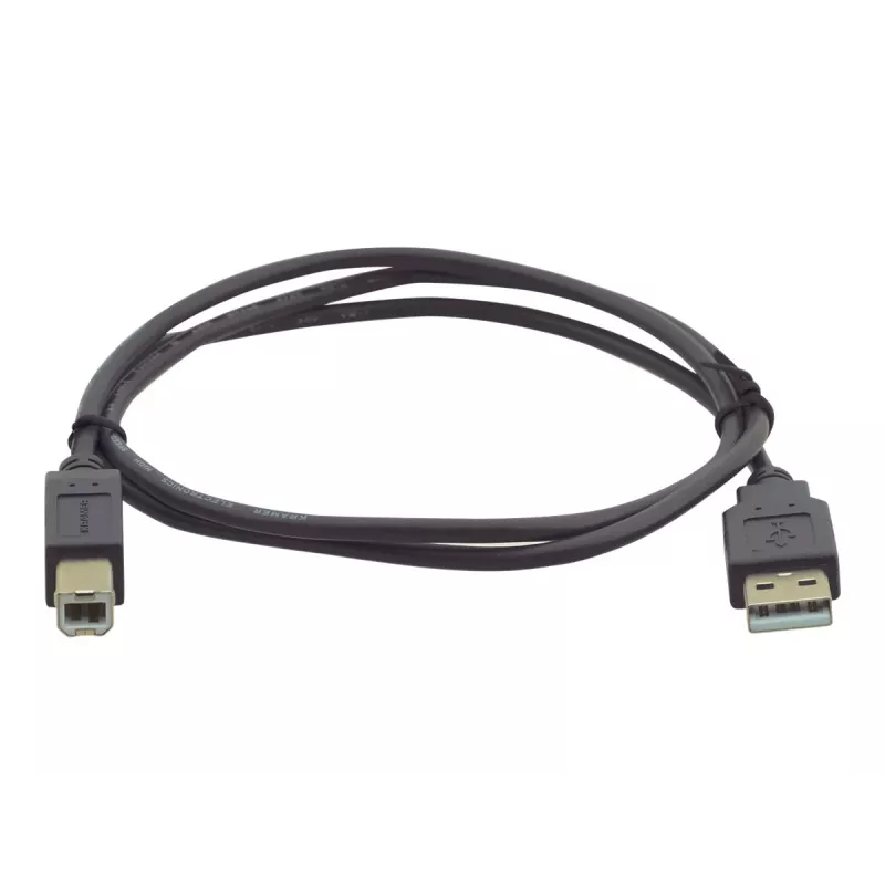Kabel USB 2.0 Kramer Electronics, 0,9 m, USB-A samec na USB-B samec, černý (96-0215003)