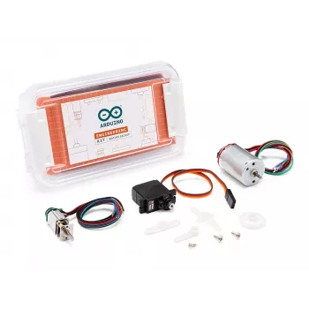 Motor Arduino AKX00033 pro Engineering Kit R2, 12V stejnosměrný kartáčový motor, 6000 ot./min, hřídel s D řezem