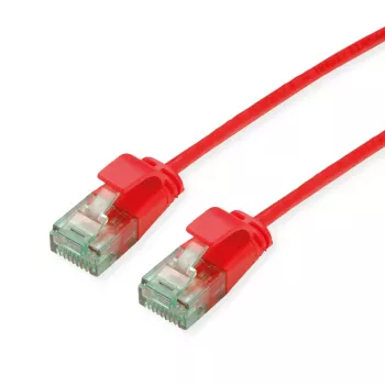 ROLINE RM UTP Patch Cable Cat.6A/Class EA SLIM Red 1m 21.45.3413