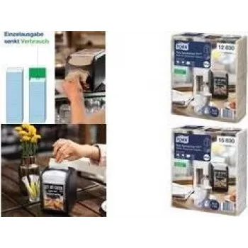 Bílé ubrousky do zásobníku Tork Xpressnap Fit, 2vrstvé, pro zásobníkový systém N14 (15830)