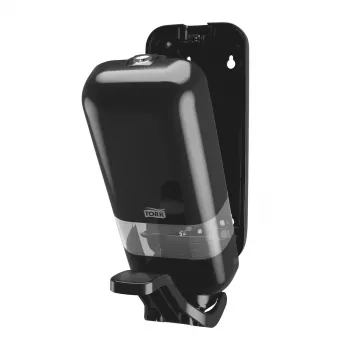 Ruční dávkovač mýdla Tork Elevation S4, 1 l, černý plast 564108