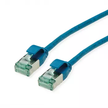 ROLINE RM U/FTP Cat.6A Slim Patch Cable, LSZH, Blue, 1.5 m 21.45.3344