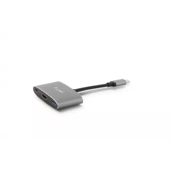 Hub USB-C Combo LMP, HDMI, 3x USB-A, USB-C PD 60W, 5Gbps, hliník Space Grey pro MacBook 12 inch