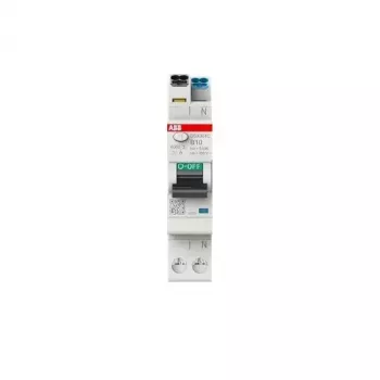 Proudový chránič s jištěním ABB DSX301CA-B10/0.03, 1P+N, B10, 30mA, 6kA, 1 modul 2CSR255165R1105