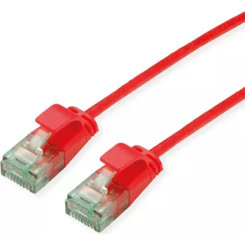 ROLINE RM UTP Patch Cable Cat.6A/Class EA SLIM Red 0.15m 21.45.3410