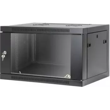 Síťový nástěnný rozvaděč Intellinet 19 inch s montáží bez nářadí, 6U, hloubka 450 mm, černý RAL 9005 (716826)