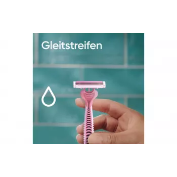 Gillette Simply Venus 3 Disposable Razors for Women, 3-Blade, MoistureRich Strip, 6 Count 8006540826997