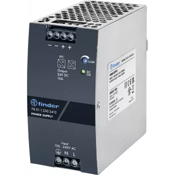 Spínaný napájecí zdroj Finder 78.Y1.1.230.2412 24V DC 20A 480W DIN lišta