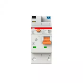 Proudový chránič s integrovaným jističem ABB SX-ARC1-B16, 16 A, 1P+N, 6 kA, charakteristika B, 2 moduly 2CSA255908R9165