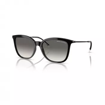 Armani Exchange Women's Square Sunglasses AX4151S 815811 Black/Grey Gradient 55mm