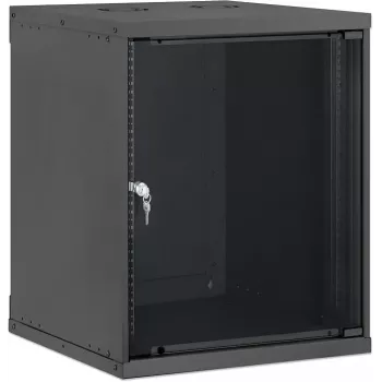 Nástěnný síťový rozvaděč Intellinet 19 inch Basic Line, 12U, hloubka 560 mm, černý RAL 9005 716758
