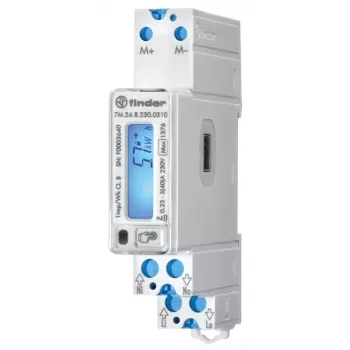 Jednofázový digitální elektroměr střídavého proudu Finder 7M.24.8.230.0310 40 A vyhovuje MID