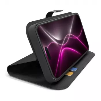 Peněženkové smart pouzdro SBS Wallet pro iPhone 18 Pro Max s peněženkou a stojánkem - černé